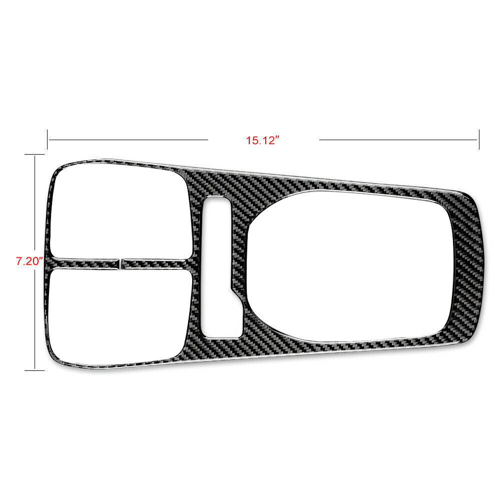 Carbon Fiber Inner Gear Shift Frame Cover Trim for Chevrolet Camaro 2010-2015