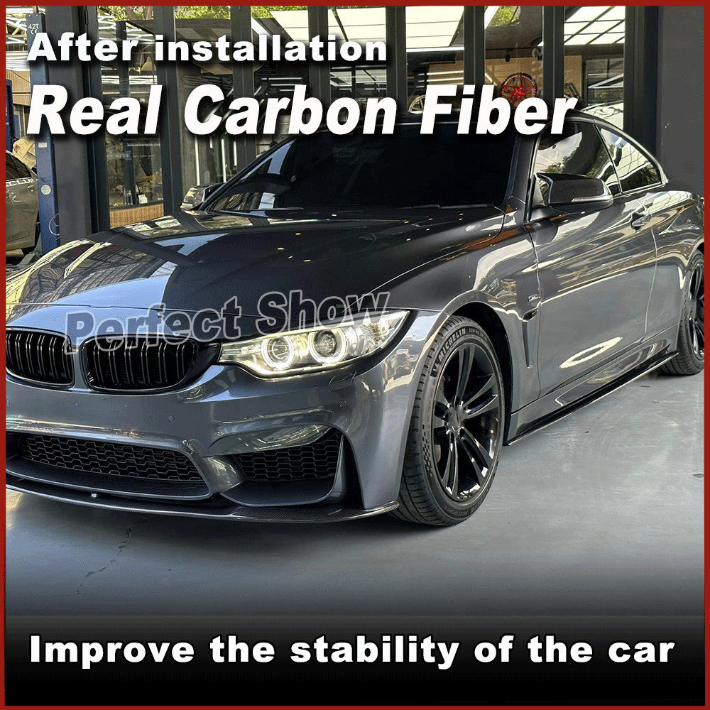 for BMW 4Series F32 F33 F36 M Sport 14-19 REAL Carbon Side Skirts Extension Lip