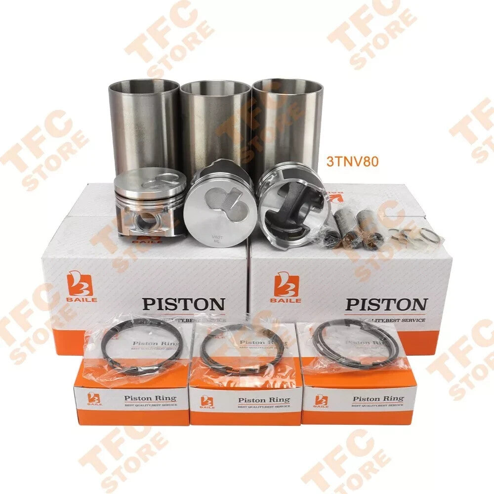 3TNV80 Overhaul Rebuild Kit With Full Gasket Bearing Set For Yanmar Engine