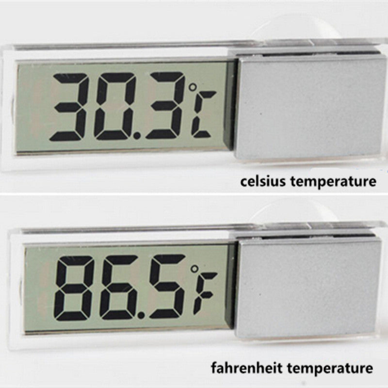 Car SUV ¨H ¡æ Digital thermometer Gauges Glass Practical Sucker LCD liquid Crystal