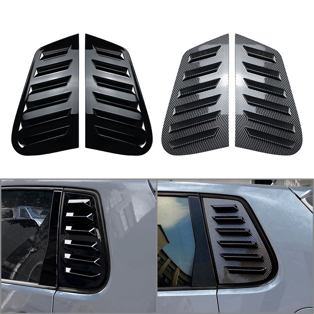 Rear Side Window Louver Vent Cover Trim for VW Polo 9N 2001-2009