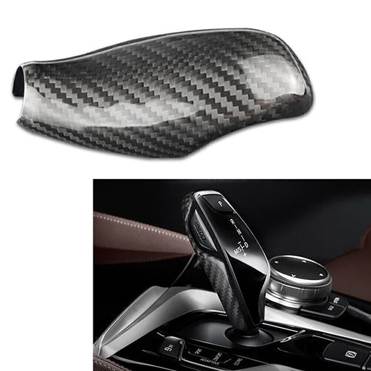 Carbon Fiber Gear Shift Knob Cover Sticker Trim Fit for BMW 5 6 7 Series X3 X4 GT
