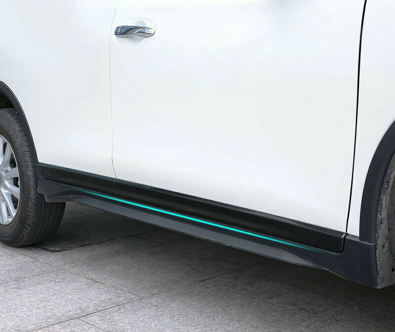 for Nissan Rogue 14-20 Carbon Fiber Side Door Body Guard Moulding Cover Trim 4X