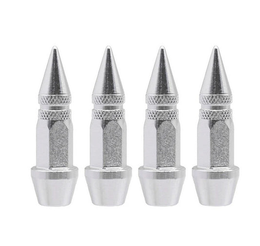 4-piece car tire valve cover rod air dust cover with blue studs for Mazda and for Kia