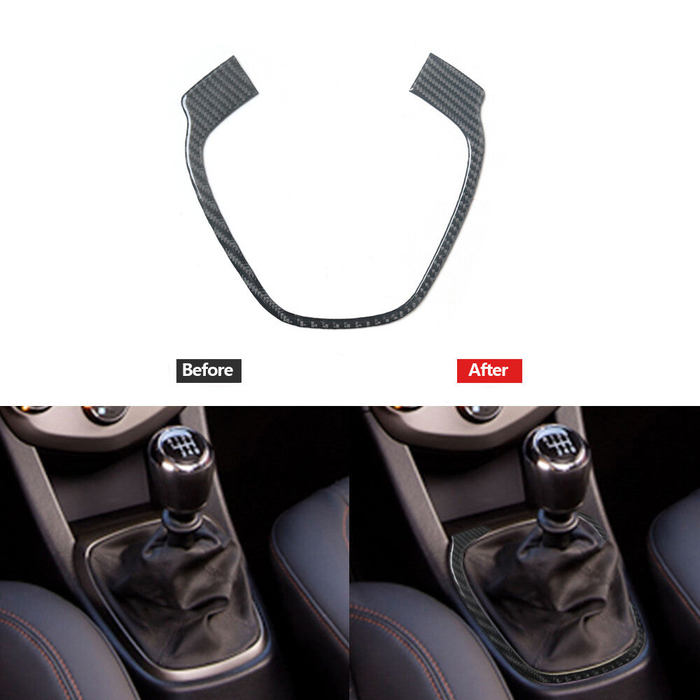 Carbon Fiber Manual Gear Shift Panel Cover Trim for Chevrolet Sonic 2012-2016