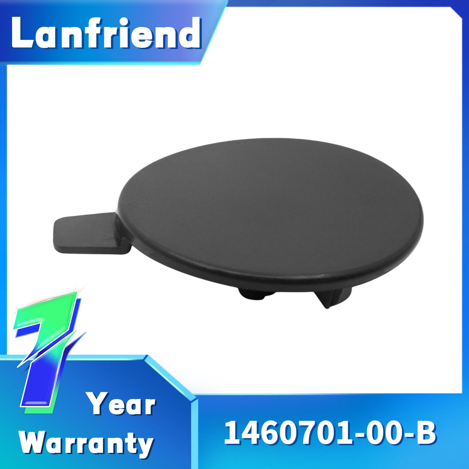 1460701-00-B Fit for Tesla Model 3 MDL3 Front Bumper Tow Hook Cover Cap