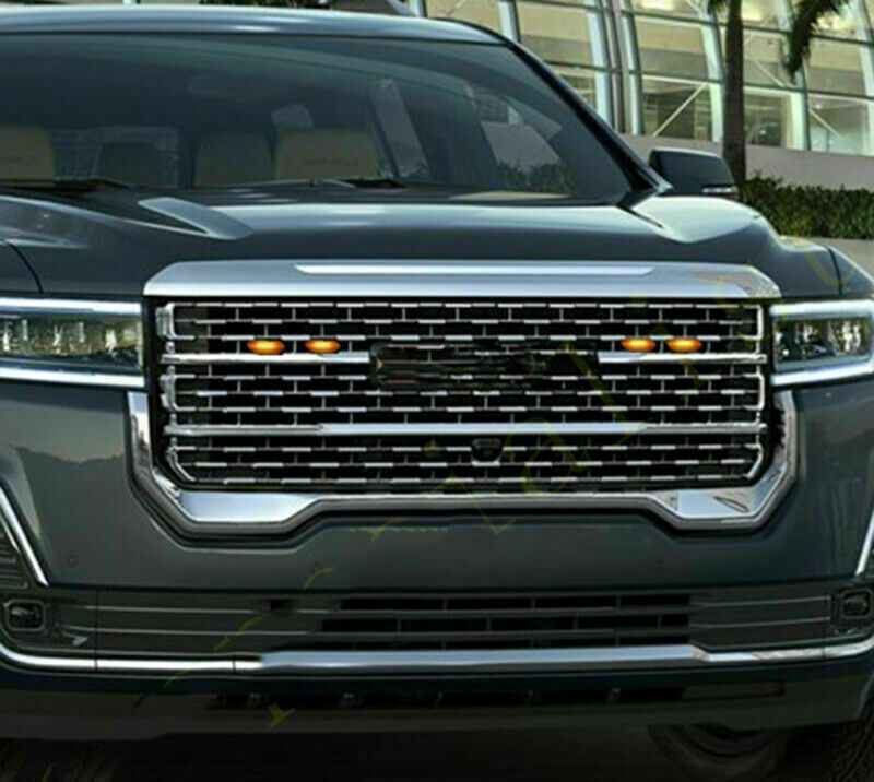 Auto Car Accessories Smoke Front Grille LED Amber Light Style Cover Trim