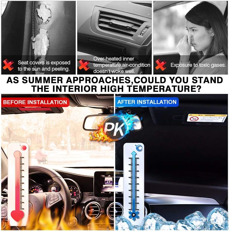 For 2021-2025 for Chevy Tahoe Car Front Windshield Sun Shade Reflective UVs Cover