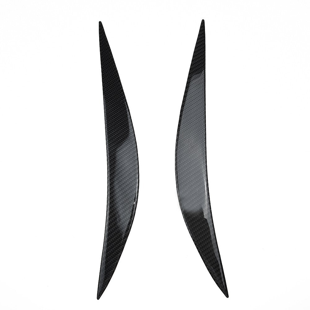 2x Carbon Fiber Headlight Eye Lid Eyebrow Cover For F80 for M3 F82 F83 14-18