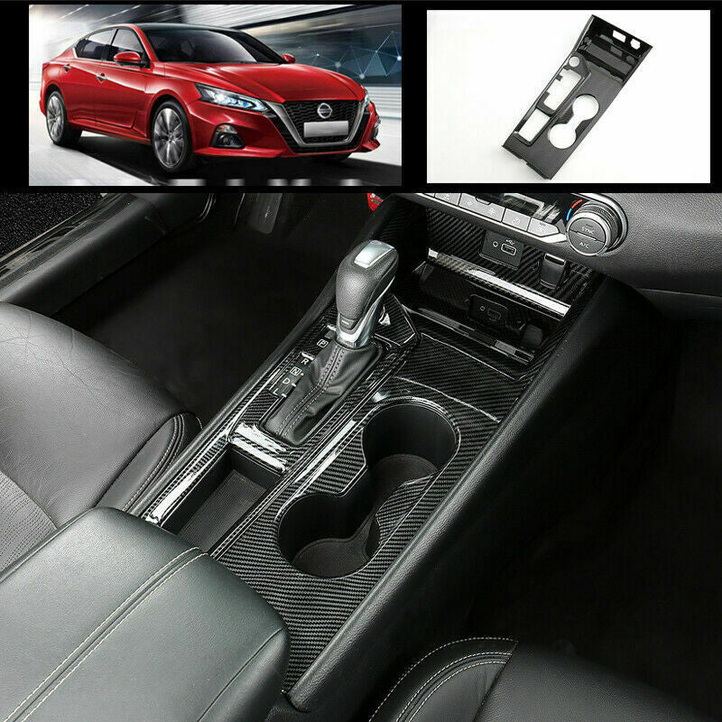 ABS Carbon Fiber Central Console Gear Shift Trim for Nissan TEANA Altima 19-2022