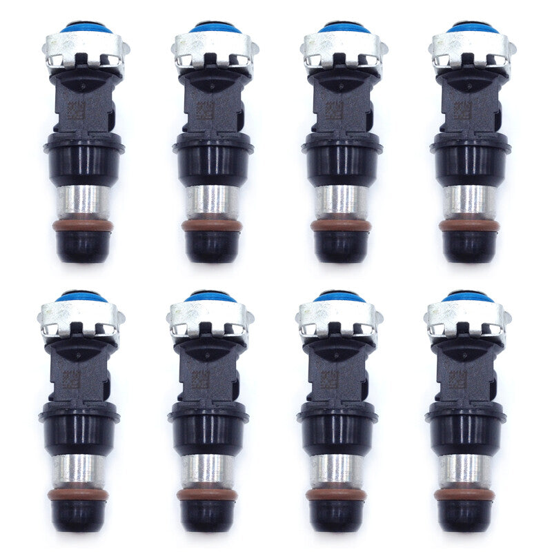 8-pack of fuel injectors 17113553 suitable for Chevrolet Silverado 1999-2007 4.8L, 5.3L, and 6.0L engines.