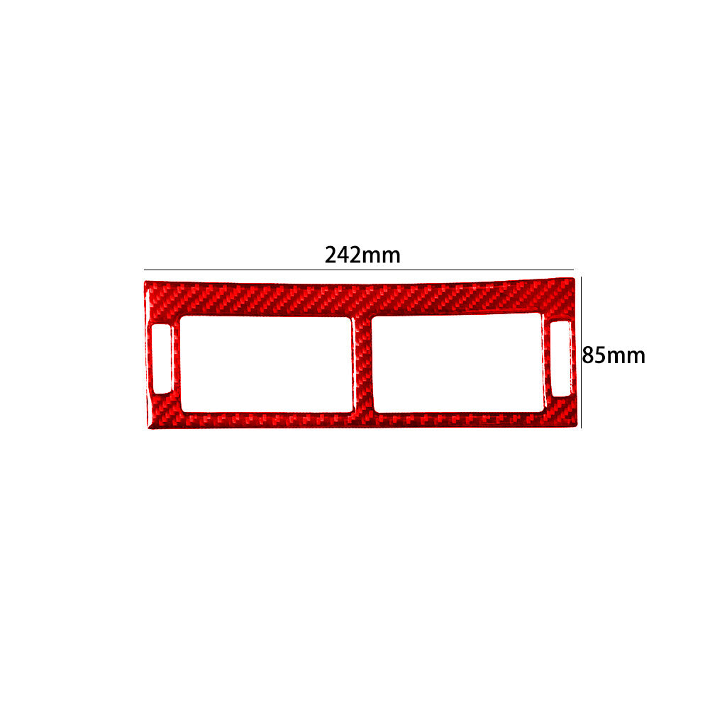 Red Carbon Fiber Center Air Vent Trim for Land Rover Discovery Sport 2015-2019