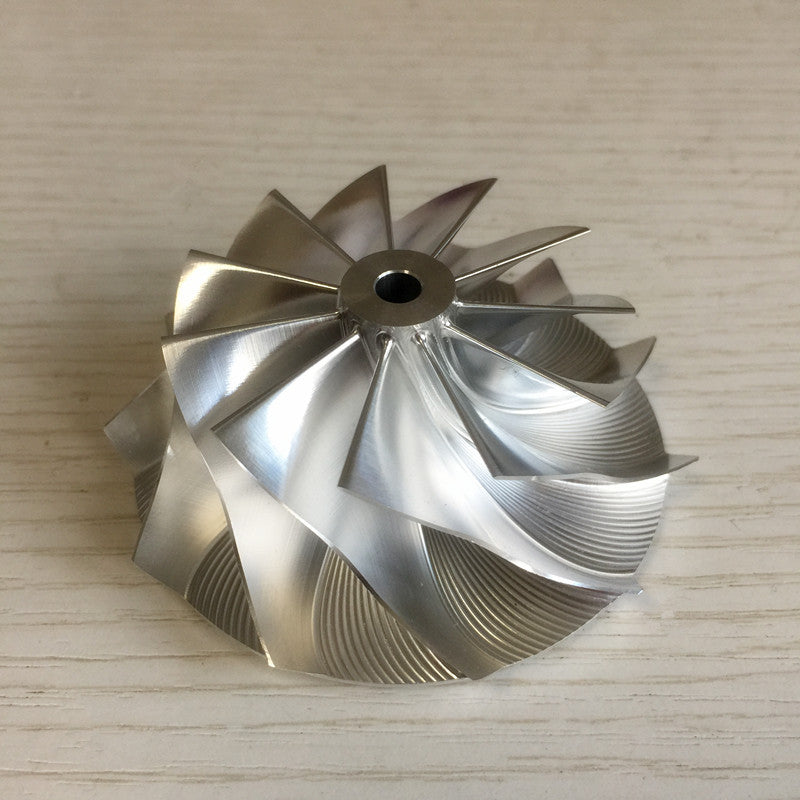 RHF5 52.56/68.00mm 11+0 blades high performance billet compressor wheel