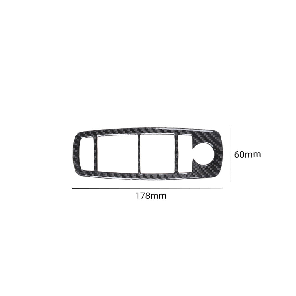 Carbon Fiber Interior Driver Window Control Cover Trim for Chrysler 300 2015-22