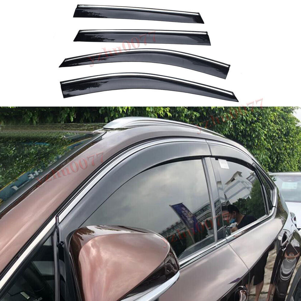for Lexus NX200t 300h 15-21 Smoke Window Visor Vent Sun Shade Rain Guard Shield