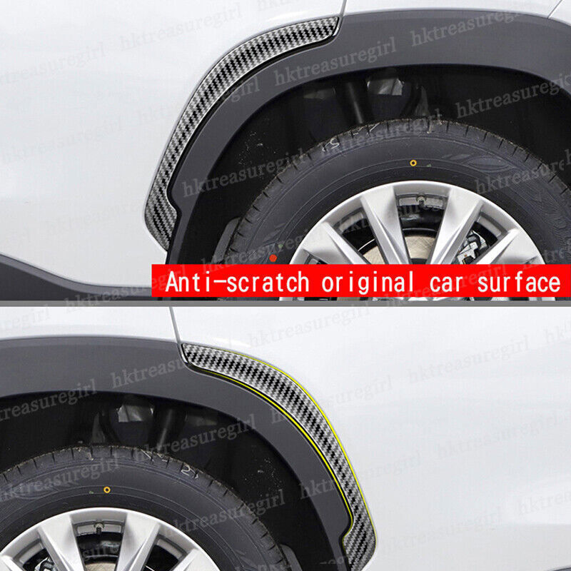 ABS Carbon Fiber Rear Door Wheel Eyebrow Cover for Toyota for Corolla Cross 22-24 2P