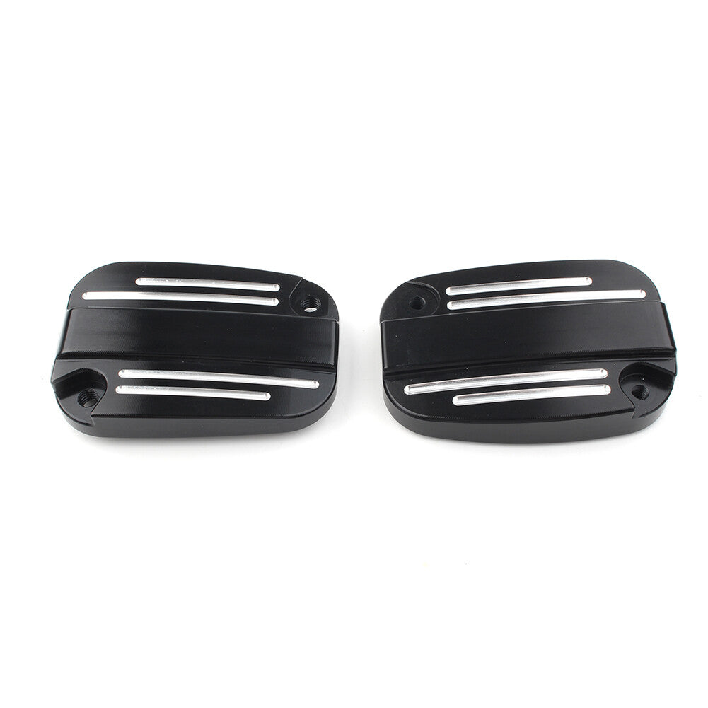 Left Right Brake Master Cylinder Cover Cap For CVO Street Glide FLHXSE2 2011