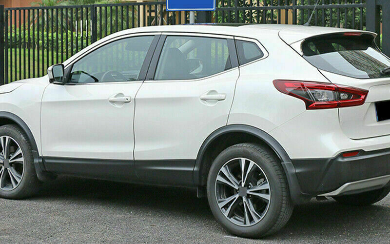 2Pcs for Nissan Rogue Sport 2017-2021 Chrome Rear Window Side Spoiler Cover Trim