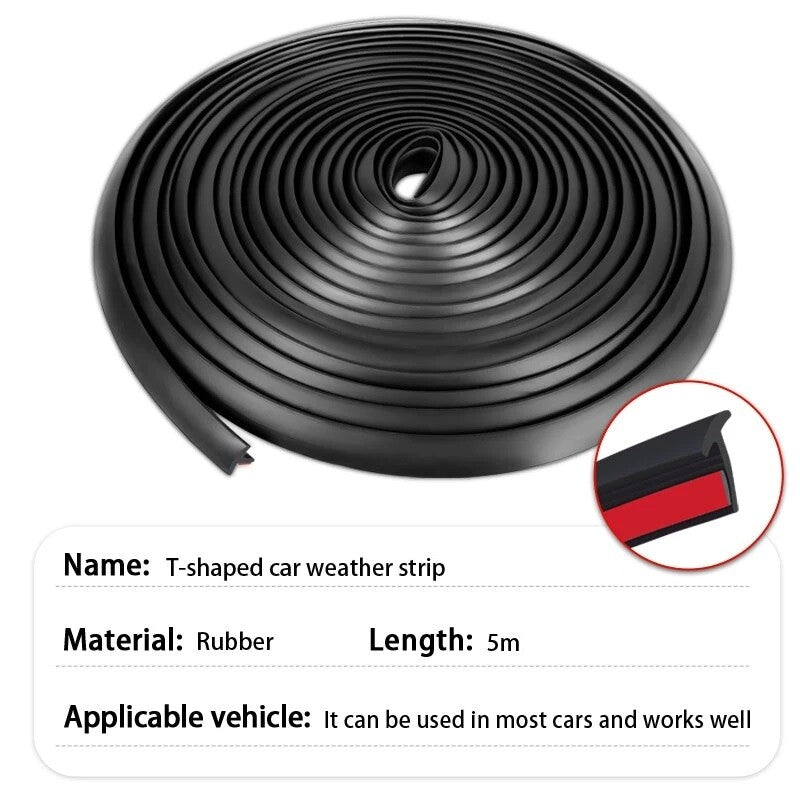 16.5Ft  for ford  T Shape Rubber Truck Seal Weather Strip Door Edge Moulding Trim
