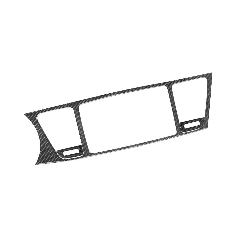 3X Carbon Fiber Center Multimedia Panel Cover Trim for KIA Cadenza 2014-2016