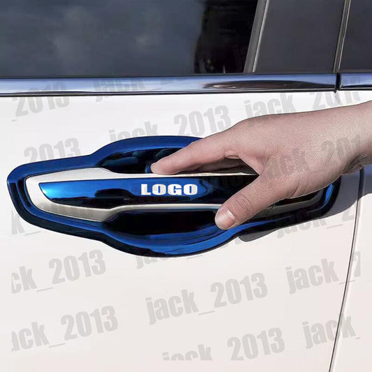 for Honda CRV CR-V 2017-2022 stainless Blue Car Door Handle Cover Trims 8Pcs