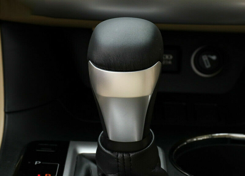 for Toyota Highlander 2014-2019 Silver Car Interior Gear Shift Knob Cover Trim