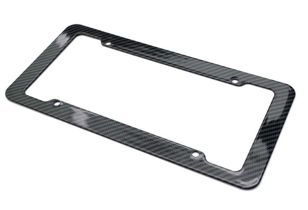 piece car license plate frame cover cap trunk black carbon suitable for Honda