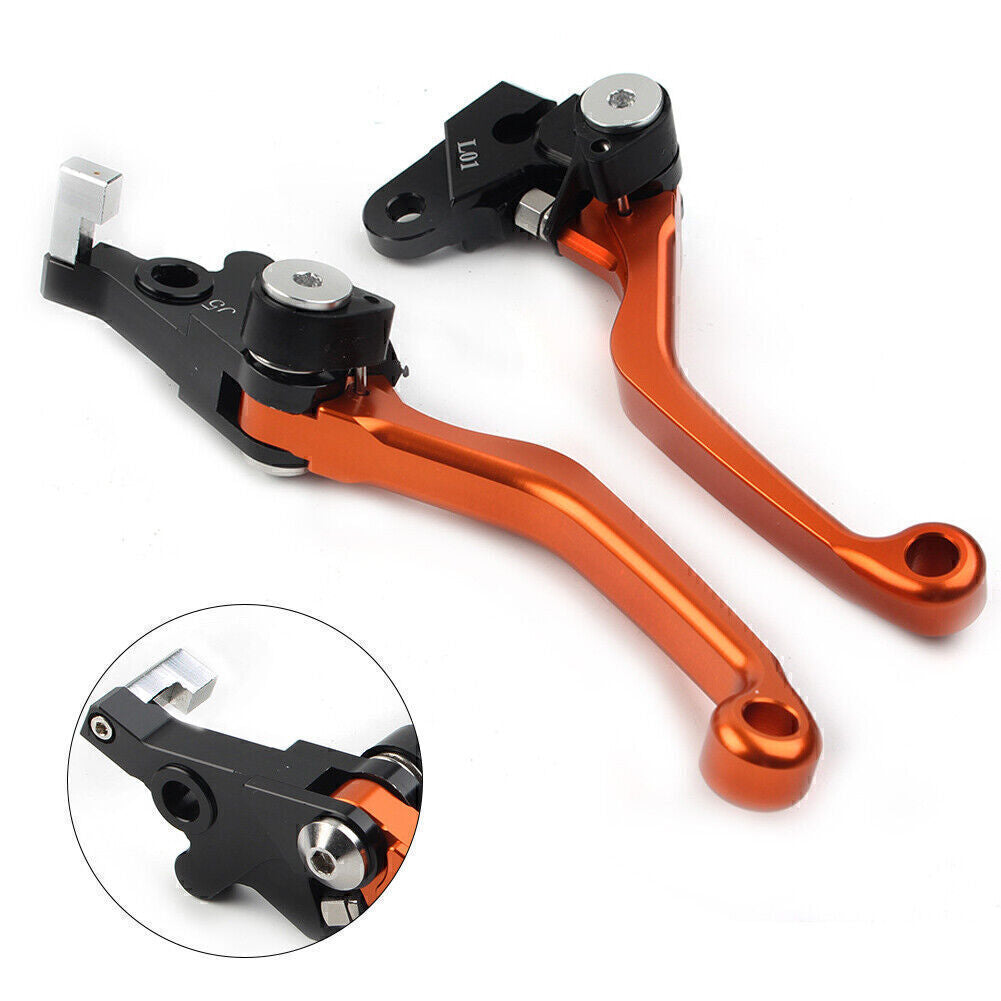 Fit for Honda XR250 1995-07 XR400 CNC Pivot Brake Clutch Levers Aluminum ORANGE 2PCS