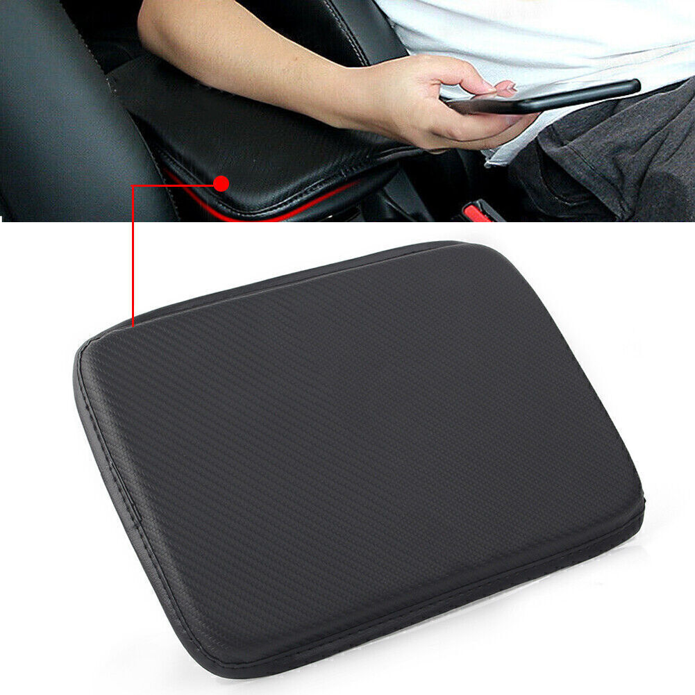 Car Center Console Armrest Cushion Mat Pad Cover Carbon Fiber Fit for NISSAN