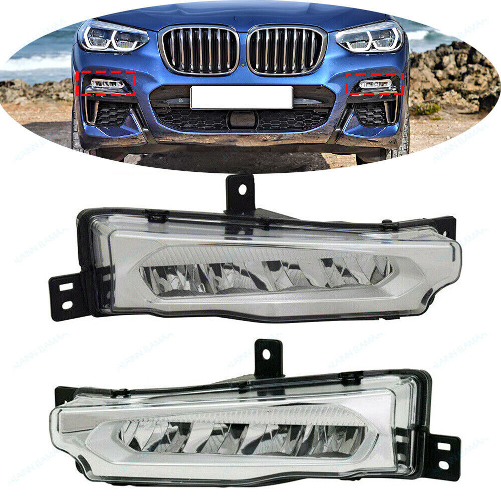 LR Front Fog Light Assembly Driving Lamp DRL Fit for BMW X3 G01 X4 2018-2020