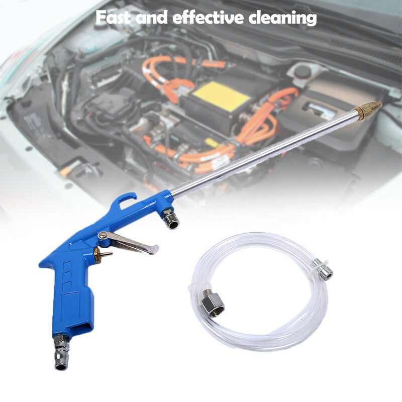 Car Pneumatic Clean Engine Oil Cleaner Care Pneumatic Cleaning Gun Tool Blue Kit