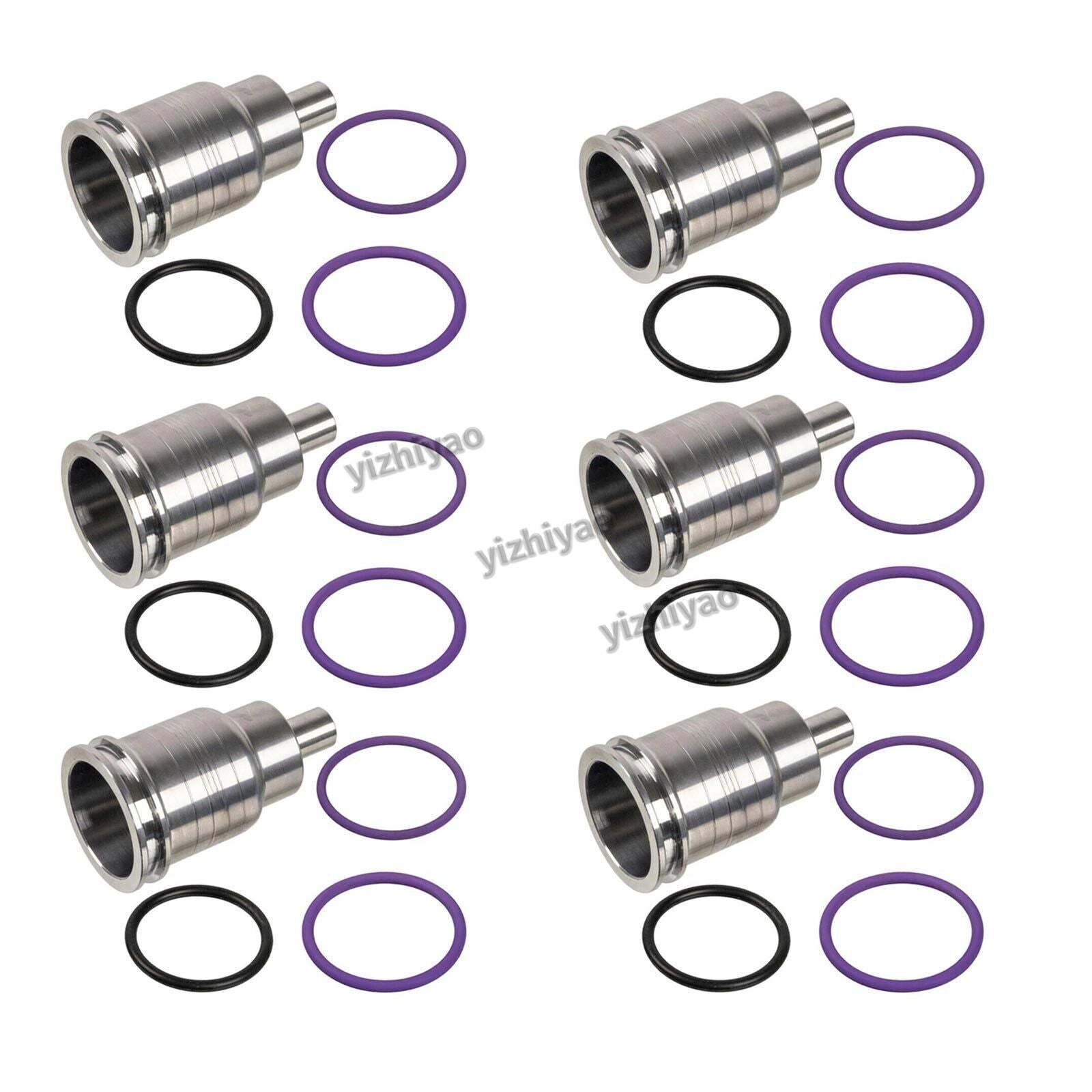 6 pcs for VOLVO Trucks Injector Sleeve Tube Set of 6 Steel 21401136 21515329