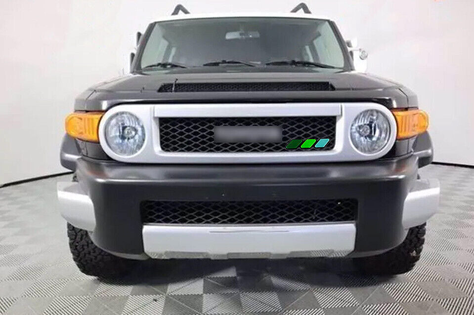 3-Color Front Center Mesh Grille Grill Badge Trim for Toyota FJ Cruiser 2007-14