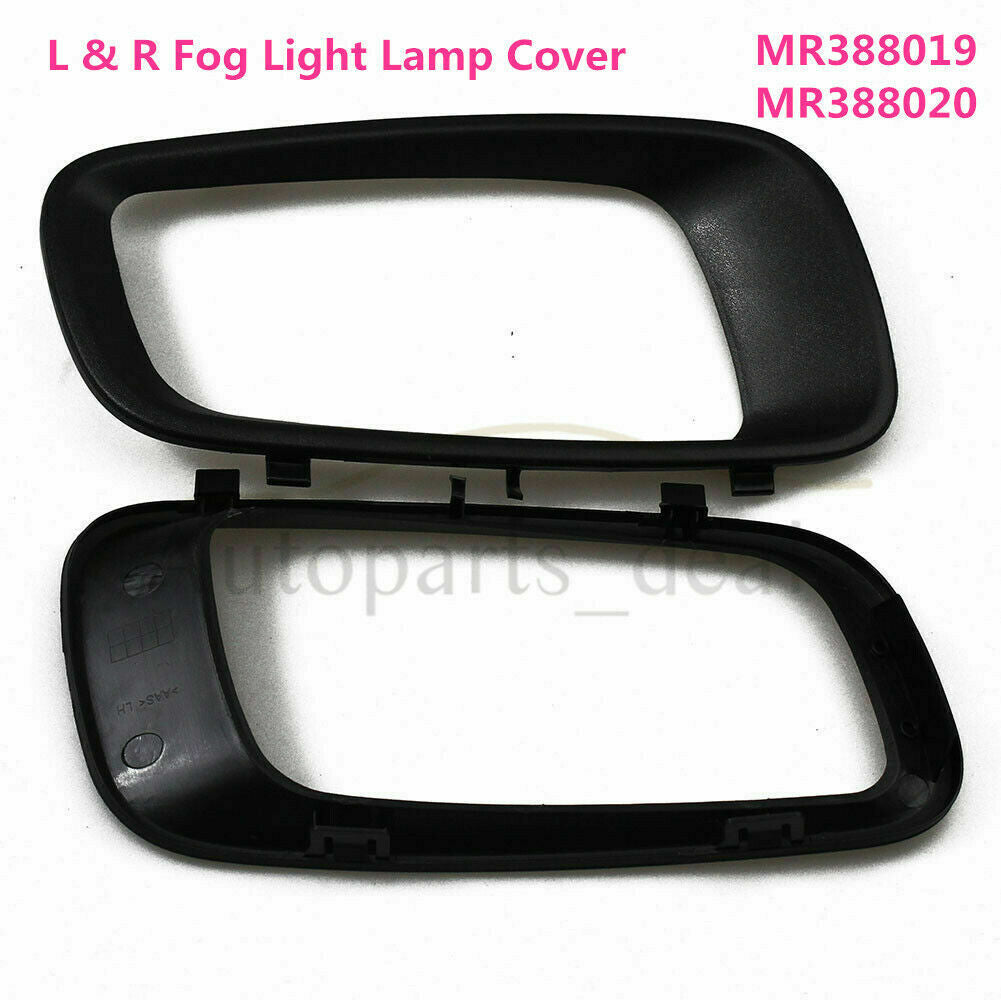 2X Left Right Fog Light Lamp Cover Frame Fit for Mitsubishi Pajero MONTERO