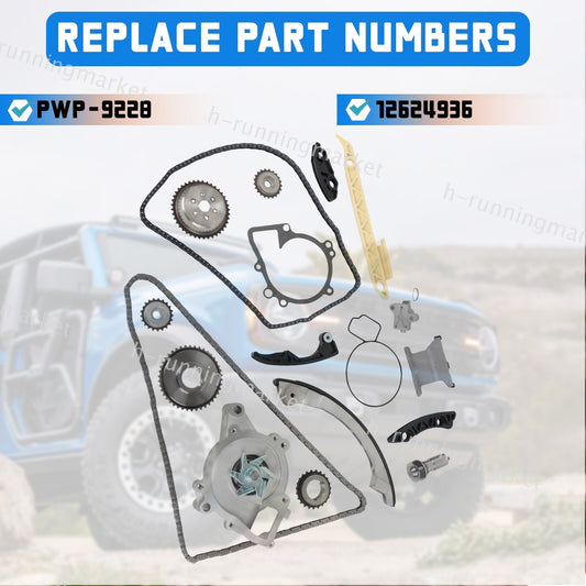 Timing Chain Kit Water Pump For 2010-2015 for Chevrolet Equinox for GMC 2.4L 12624936