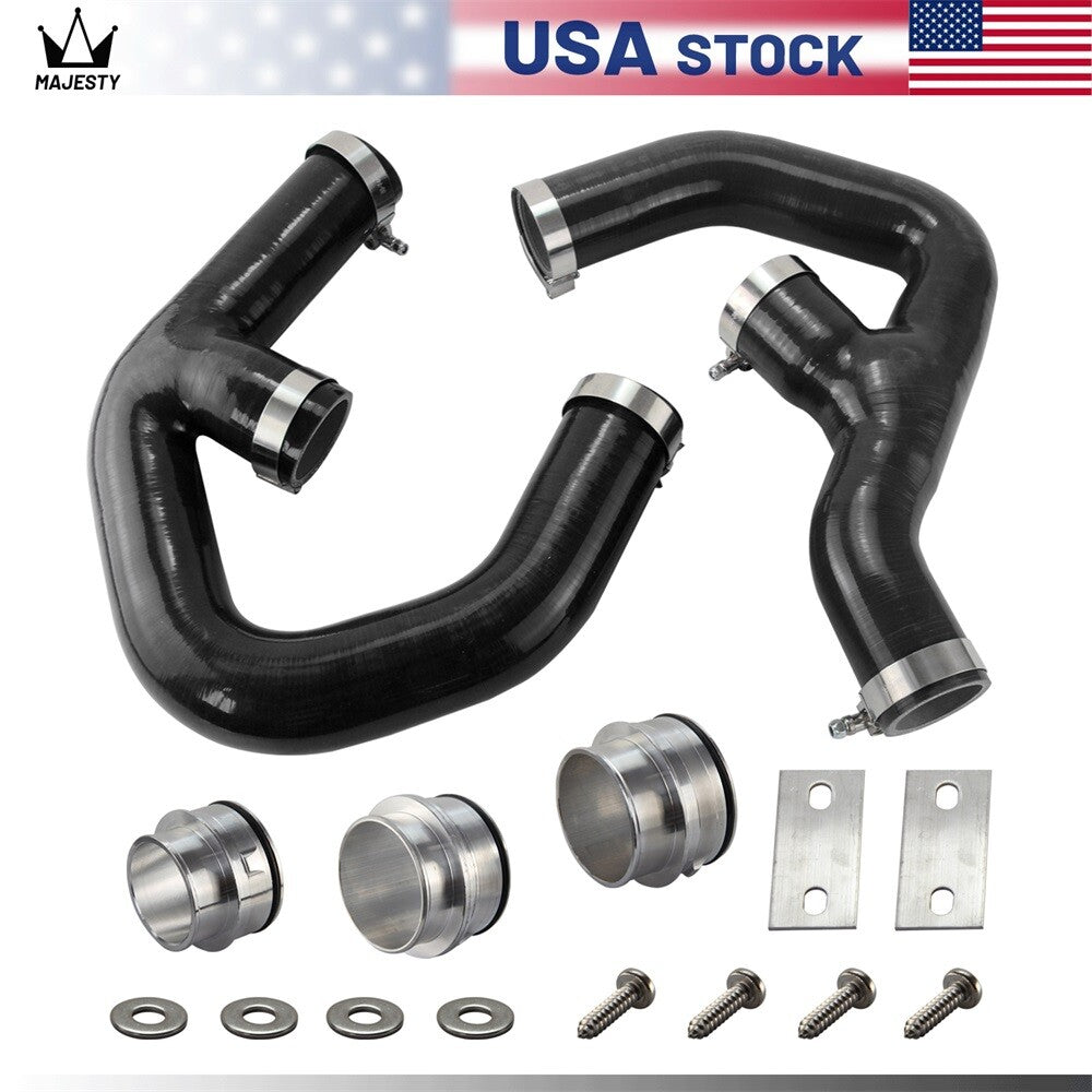 Silicone Turbo Intercooler Pipe Hose for Golf MK5 MK6 GTI 2.0 FSi W/Adapters BK