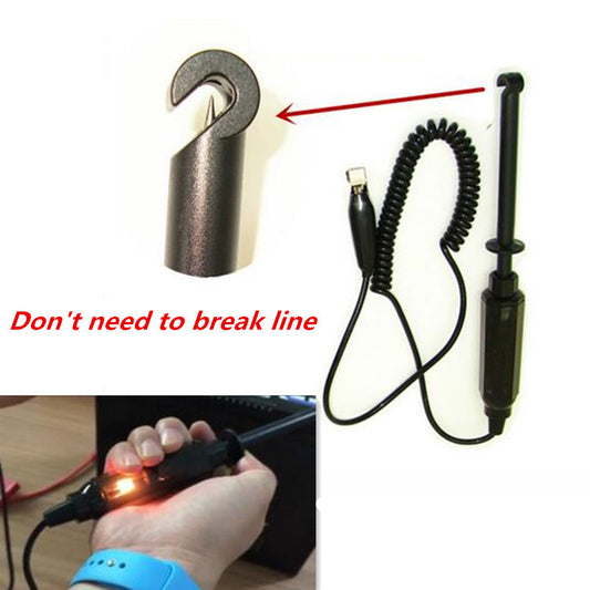 DC6- 24V Diagnostic Electrical Auto Hook Probe Automotive Circuit Tester Pencil
