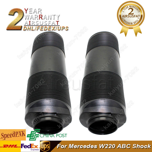Rear Pair Hydraulic Suspension Dust Cover Boots for Mercedes W220 W215 ABC Shock