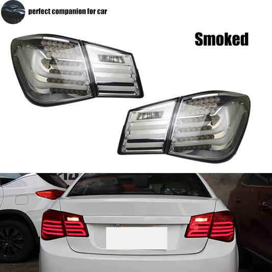 Suitable for Chevrolet for Cruze 2009-2015 LED taillights, DRLs, and rear brake lights (smoked finish).