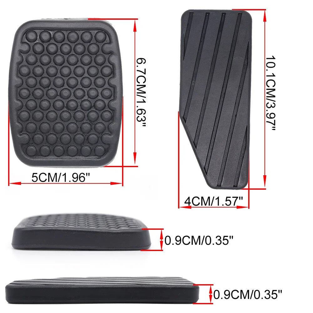 2PC for Suzuki for Swift 2006 - 2013 RS413 413D Brake Clutch Pedal Rubber Pad Cover