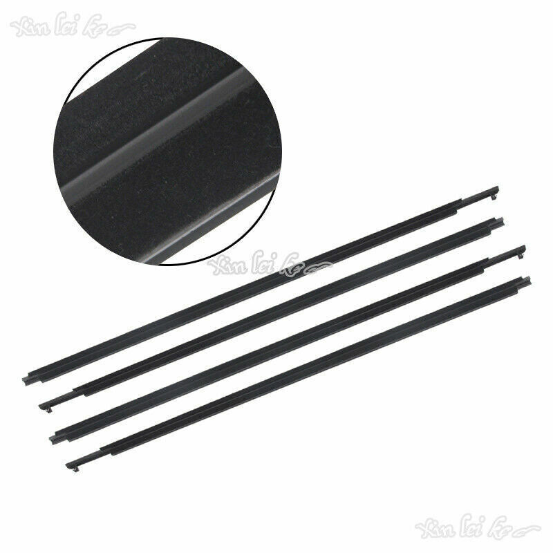 for Toyota Prado FJ/LC150 2010-2021 ABS QuarterDoor Belt Moulding Black Set 4x