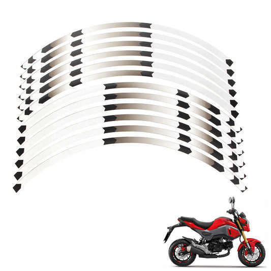 for Honda MSX 125 Gorm/MSX 125 SF 2013-2022 2014 2015 12 Rim Wheel Decals White
