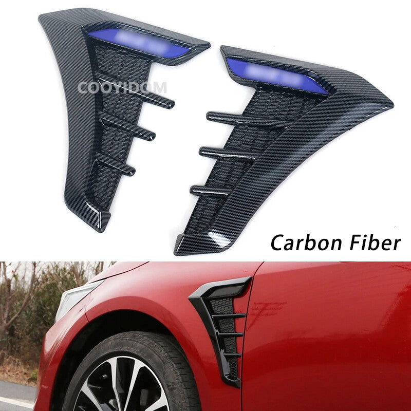 Carbon Fiber Side Vent Decorative Fender Sticker for Toyota for corolla 2019-2021