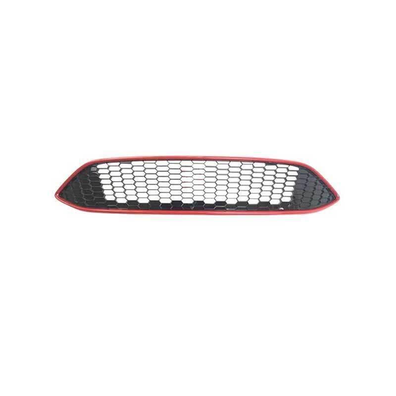 Front Upper Bumper Mesh Grill Grille 1PCS Fit for Ford Focus 2015-2018 Paint Red