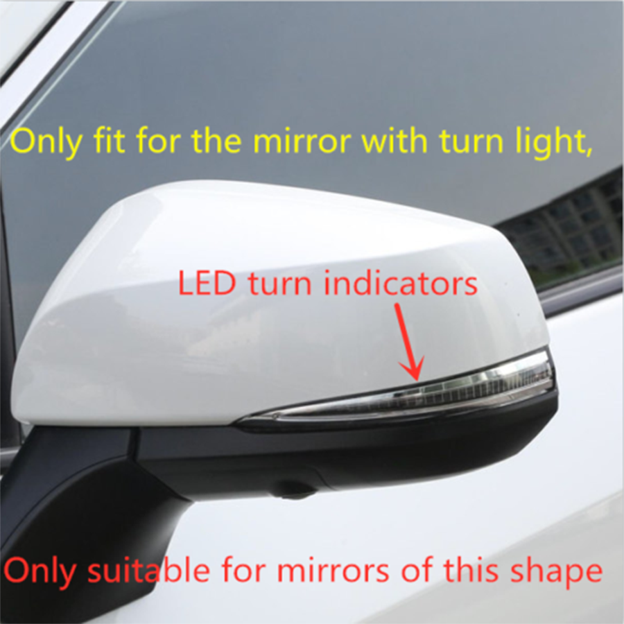 For 2019-2023 for Toyota RAV4 Gloss Black Stripe Outer Rear View Mirror Cover Trims