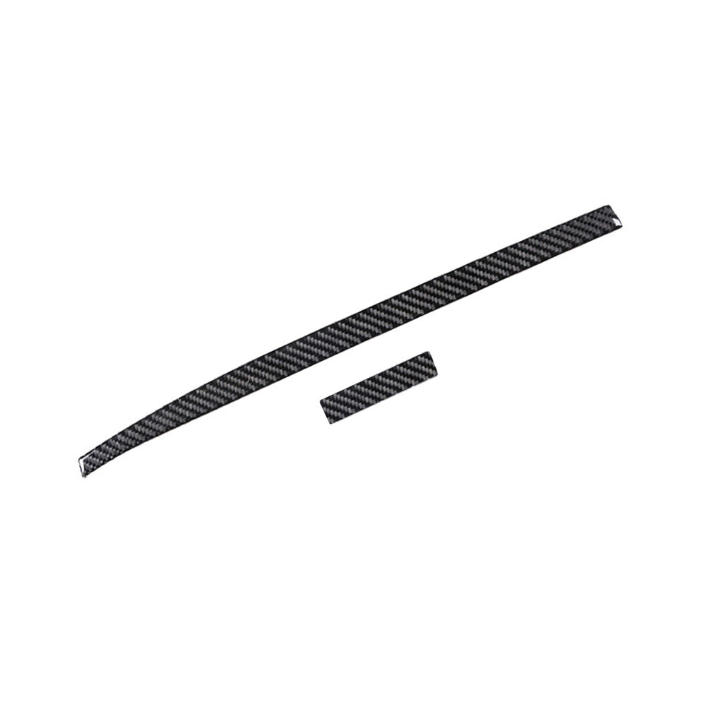 2Pcs Carbon Fiber Passenger Dashboard Cover Trim for Chrysler 200 2015-2017