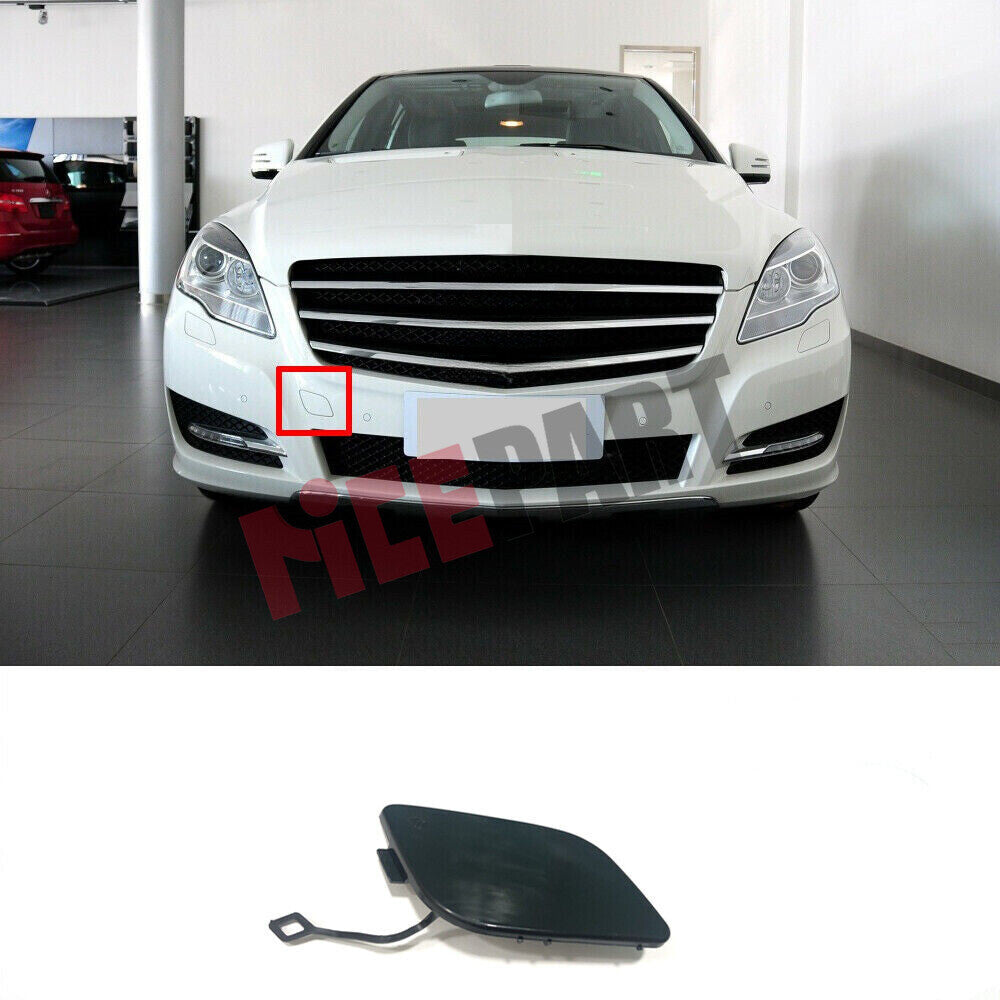 Front bumper tow hook protector compatible with for Mercedes W251 R350 R500 2010-2014/