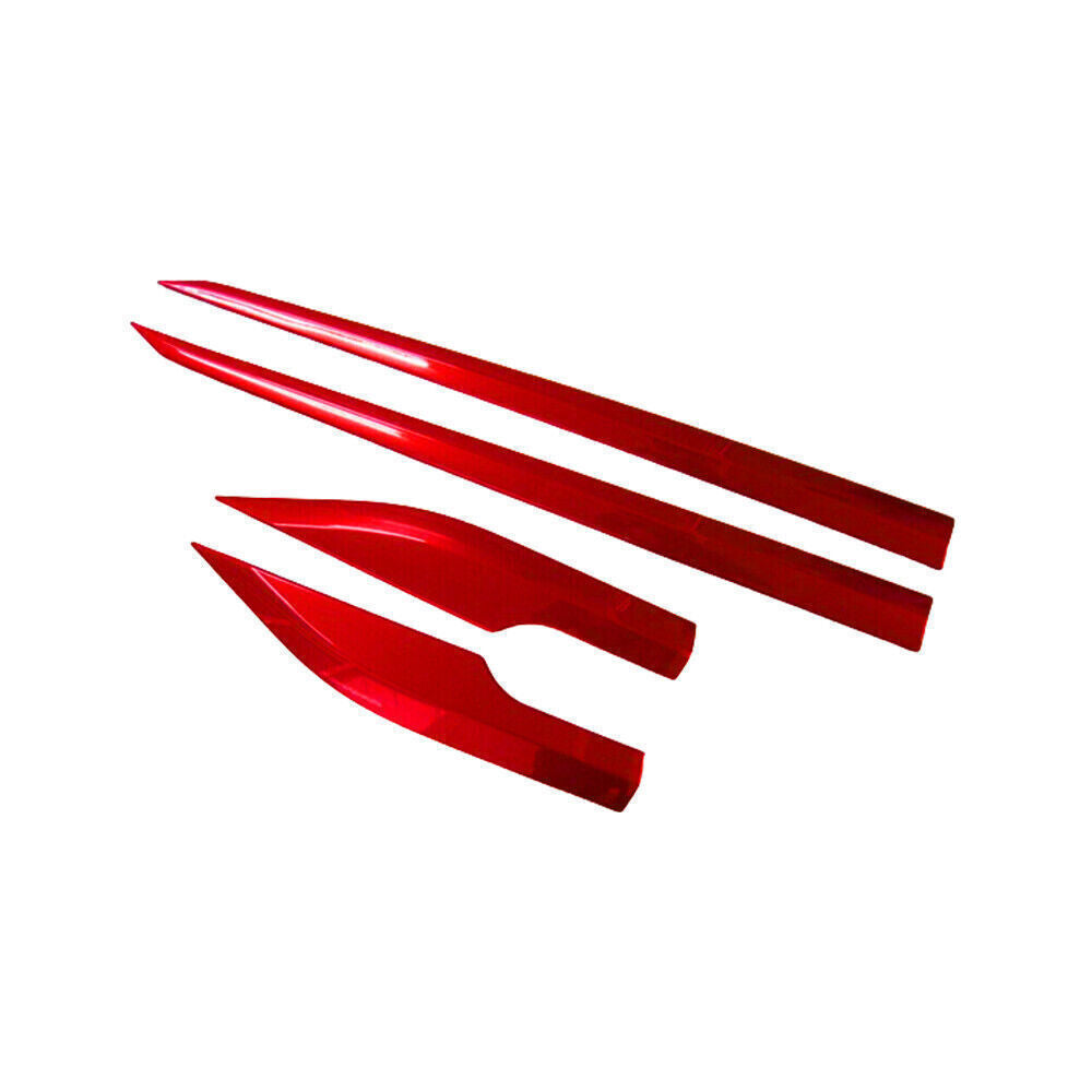 Side Door Body Guard Molding Strip 4X for Toyota C-HR CHR 2018-2022 Bright Red