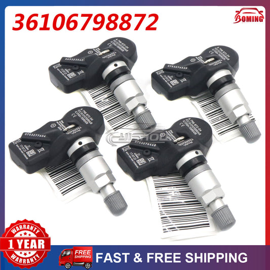 Set 4PCS New TPMS Tire Pressure Monitoring Sensor 6798872-04 36106798872 for BMW