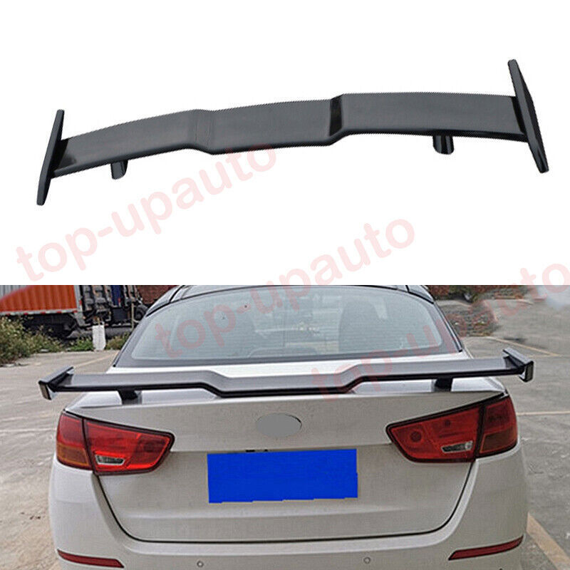 for Kia Optima 2014-2015 Black Rear Tail Trunk Spoiler Wing Lip TRD Style Cover